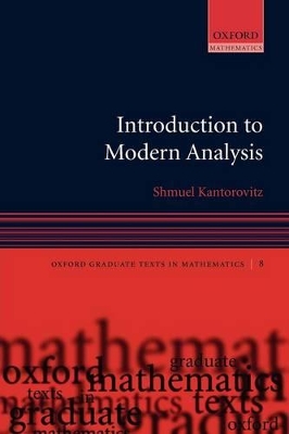 Book cover for Introduction to Modern Analysis