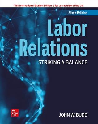 Book cover for ISE Labor Relations: Striking a Balance