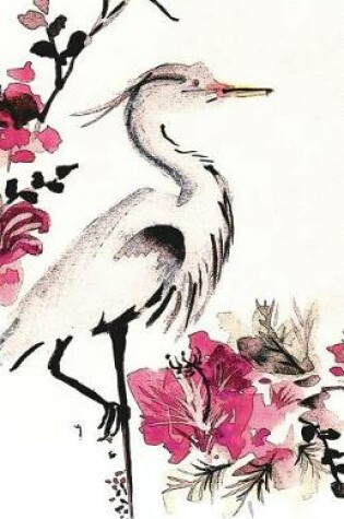 Cover of Japanese Crane Art Journal, Unlined Sketchbook