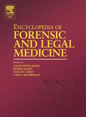 Book cover for Encyclopedia of Forensic and Legal Medicine