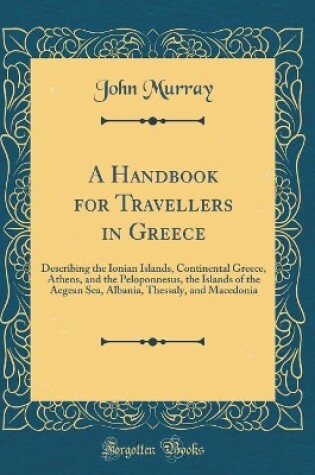 Cover of A Handbook for Travellers in Greece
