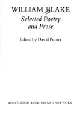 Cover of Selected Poems and Prose