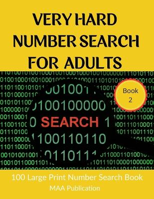 Book cover for Very Hard Number Search For Adults book 2