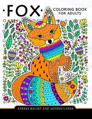 Cover of Fox Coloring Book for adults