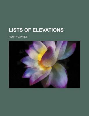 Book cover for Lists of Elevations