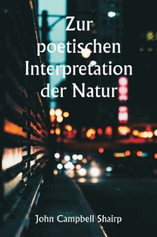 Cover of Zur poetischen Interpretation der Natur