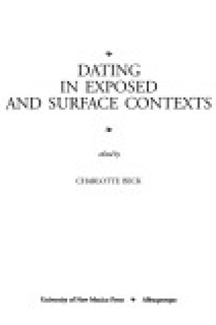 Cover of Dating in Exposed and Surface Contexts