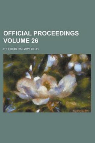 Cover of Official Proceedings Volume 26