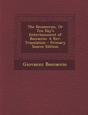 Book cover for The Decameron, or Ten Day's Entertainment of Boccaccio