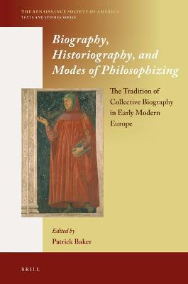 Cover of Biography, Historiography, and Modes of Philosophizing