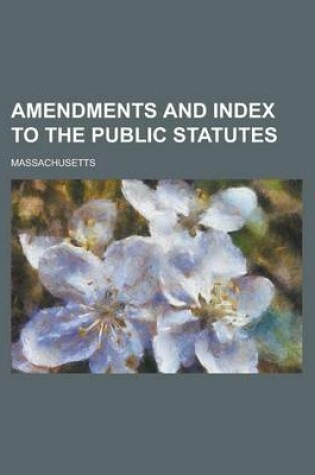 Cover of Amendments and Index to the Public Statutes