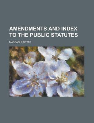 Book cover for Amendments and Index to the Public Statutes