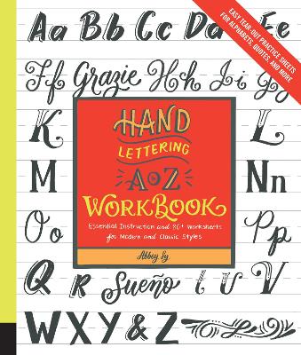 Book cover for Hand Lettering A to Z Workbook