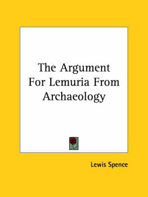 Book cover for The Argument for Lemuria from Archaeology