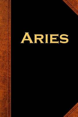 Cover of 2019 Daily Planner Aries Zodiac Horoscope Vintage 384 Pages