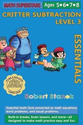 Book cover for Math Superstars Subtraction Level 3, Library Hardcover Edition