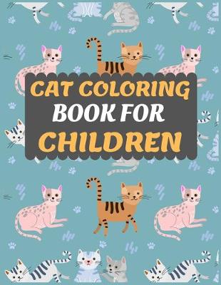 Book cover for Cat Coloring Book for Children