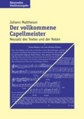 Cover of Der vollkommene Capellmeister (1739)