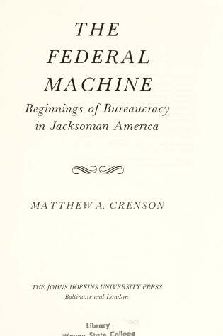 Cover of Federal Machine