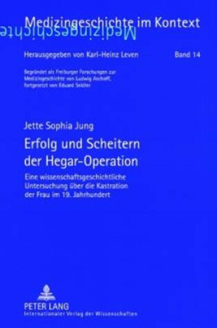 Cover of Erfolg Und Scheitern Der Hegar-Operation