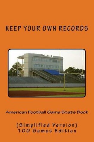 Cover of American Football Game Stats Book