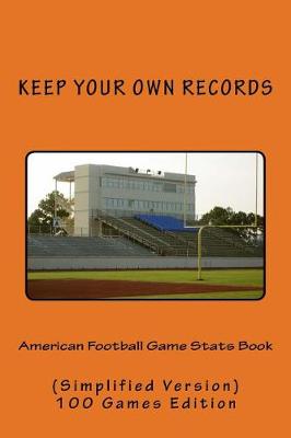 Cover of American Football Game Stats Book