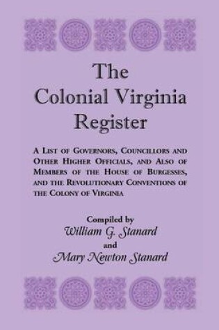 Cover of The Colonial Virginia Register