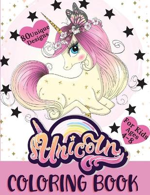 Book cover for Unicorn Coloring Book