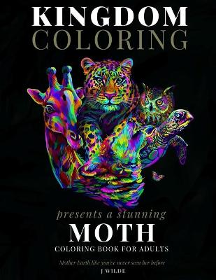 Book cover for A Moth Coloring Book for Adults