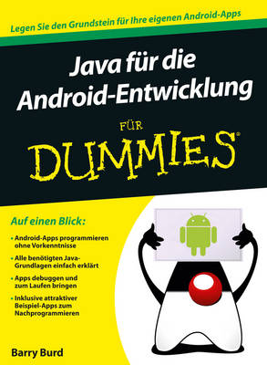 Book cover for Java für die Android-Entwicklung für Dummies