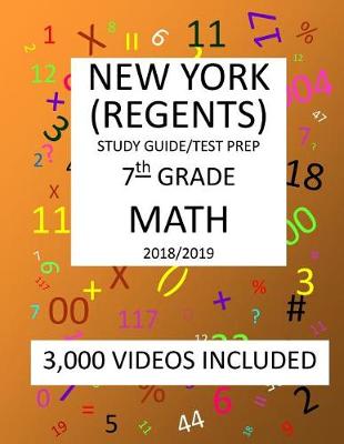 Book cover for 7th Grade NEW YORK REGENTS, MATH, Test Prep