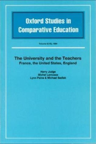 Cover of The University and the Teachers