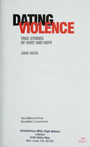 Book cover for Dating Violence