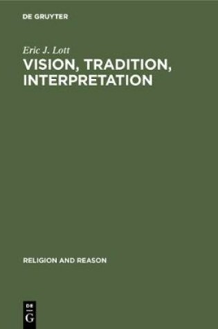 Cover of Vision, Tradition, Interpretation