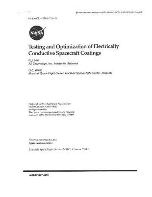 Book cover for Testing and Optimization of Electrically Conductive Spacecraft Coatings