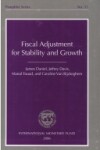 Book cover for Fiscal Adjustment for Stability and Growth