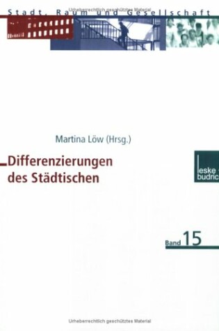 Cover of Differenzierungen Des Steadtischen