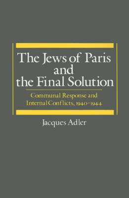 Cover of The Jews of Paris and the Final Solution