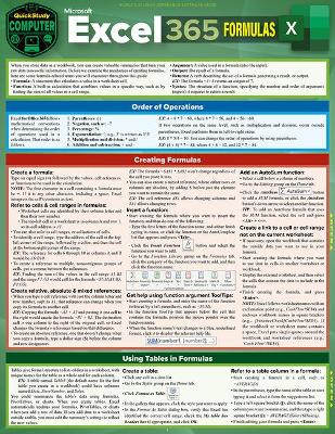 Book cover for Microsoft Excel 365 Formulas