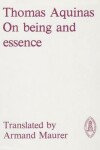 Book cover for On Being and Essence