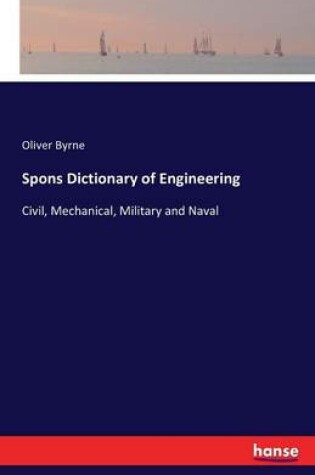 Cover of Spons Dictionary of Engineering