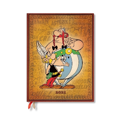 Book cover for Asterix & Obelix (The Adventures of Asterix) Ultra 12-month Day-at-a-time Hardback Dayplanner 2025 (Elastic Band Closure)