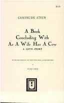 Book cover for A Book Concluding with as a Wife Has a Cow