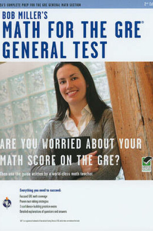 Cover of Bob Miller's Math for the GRE General Test