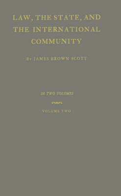 Book cover for Law, the State and the International Community.