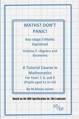 Book cover for Maths? Don't Panic!
