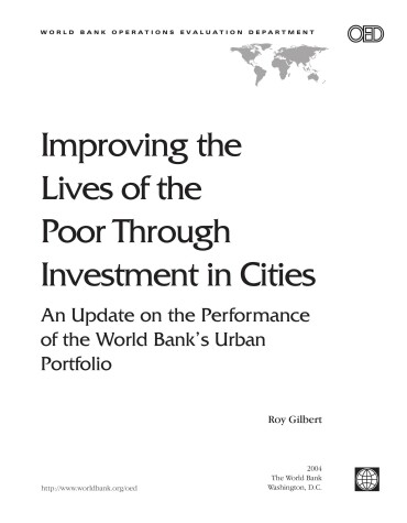 Book cover for Improving the Lives of the Poor by Investing in Cities