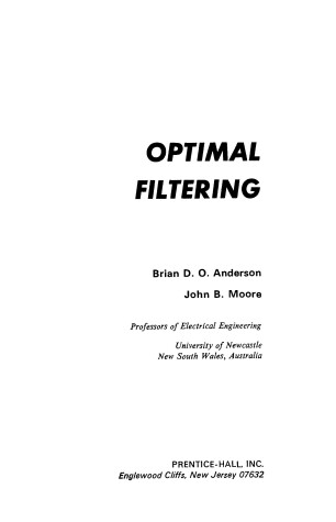 Book cover for Optimal Filtering