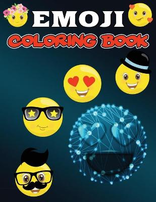 Book cover for Emoji Coloring Book