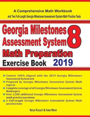 Book cover for GEORGIA MILESTONES ASSESSMENT SYSTEM 8 Math Preparation Exercise Book